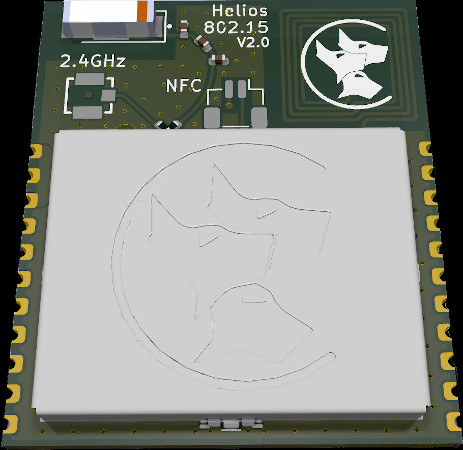 Helios 802.15.x module with on-board antennae